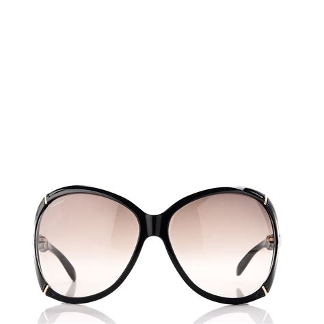 gucci oversized bamboo sunglasses